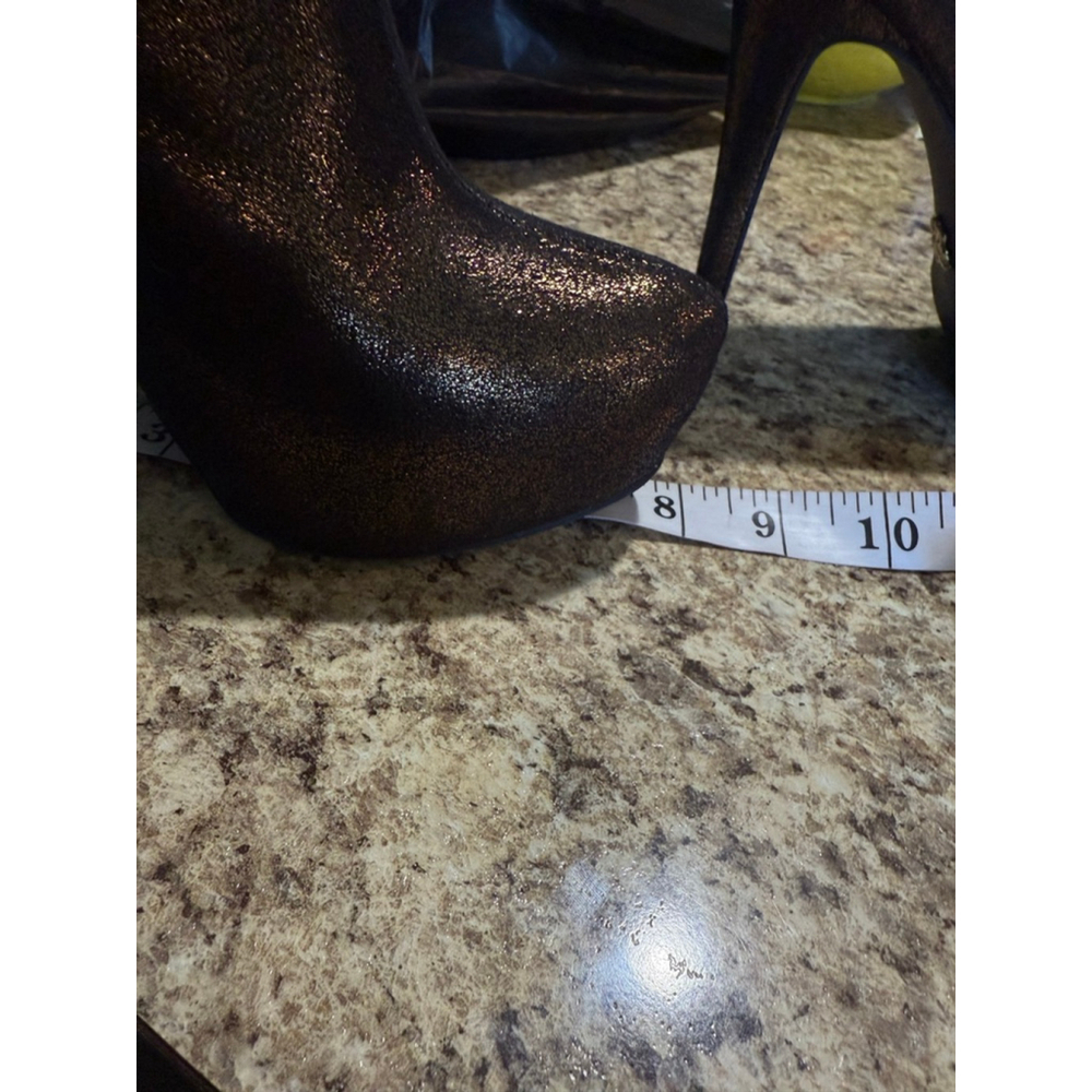 Women's Rock & Republic Bronze Ankle Boots & Booties Size 7.5 - Picture 8 of 12